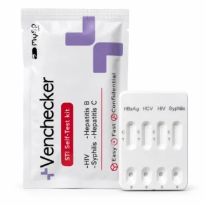 Venchecker 4-in-1 STI Self-Test Kit for HIV 1:2, Syphilis, Hepatitis B and Hepatitis C