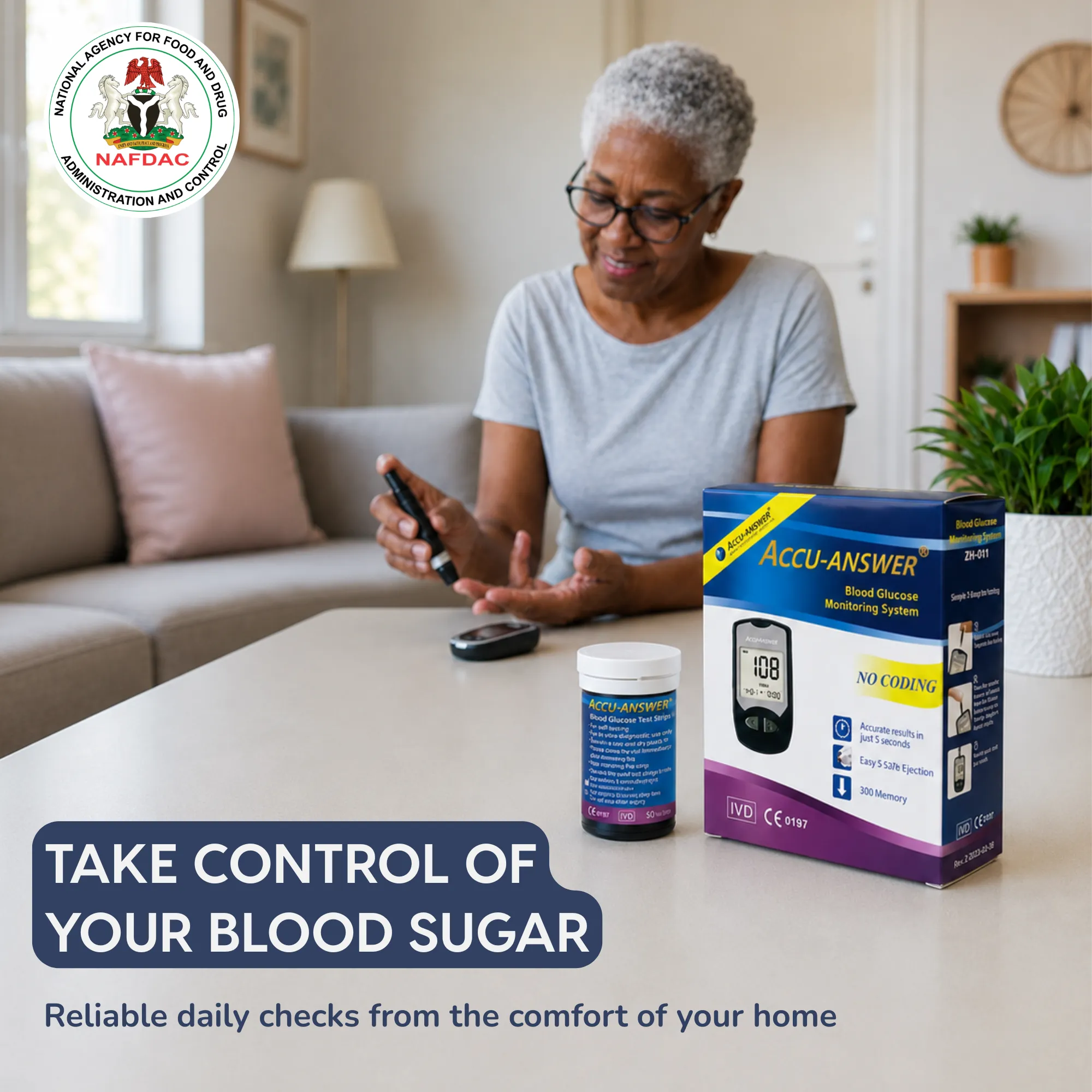 Blood sugar level test